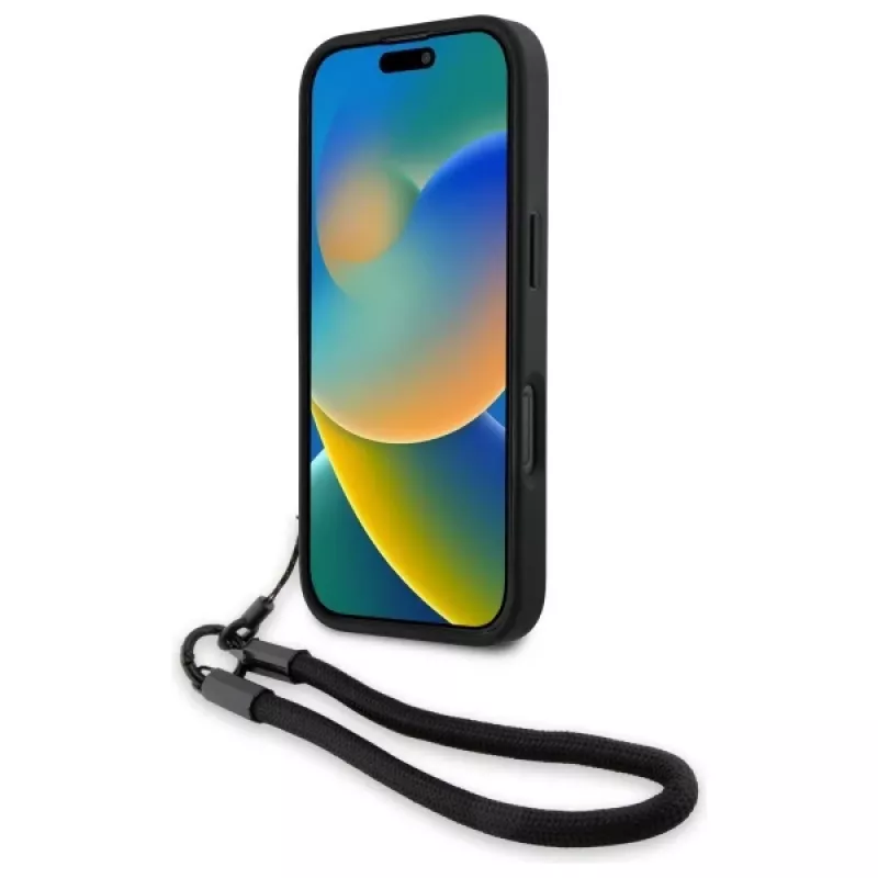 BMW Funda rígida Signature Leather Wordmark Cord para Apple iPhone 16 Pro 6,3