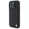 BMW BMHCP16X23RCGPK Funda rígida Sign Leather Crossing Lines Pattern para iPhone 16 Pro Max 6,9