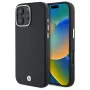 BMW M Collection Funda rígida Full Wrapped Metal MagSafe para iPhone 16 Pro - Negro