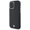 BMW M Collection Funda rígida Full Wrapped Metal MagSafe para iPhone 16 Pro - Negro
