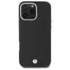 BMW M Collection Funda rígida Full Wrapped Metal MagSafe para iPhone 16 Pro - Negro