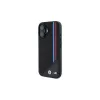 BMW M Funda rígida MagSafe Meshed Tricolor Stripes para iPhone 16 6,1