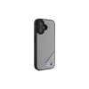 BMW M Funda rígida MagSafe Perforated Tricolor Line para Apple iPhone 16 6,1