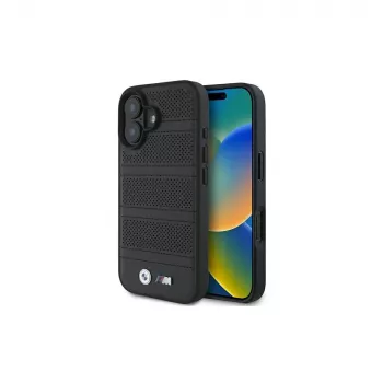 BMW M Collection Perforated and Stitched Line funda rígida para iPhone 16 6,1