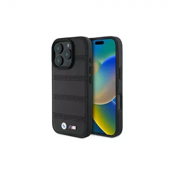 BMW M Funda rígida Perforated And Stitched Line para Apple iPhone 16 Pro 6,3