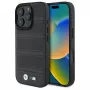 BMW M Funda rígida MagSafe Perforated And Stitched Line para iPhone 16 Pro Max 6,9 inch - Negro