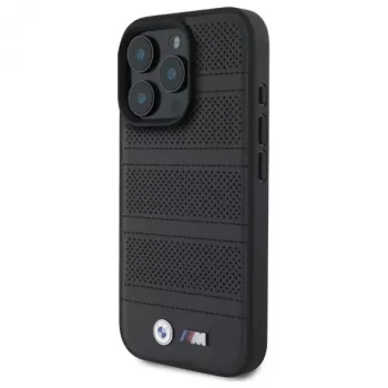 BMW M Funda rígida MagSafe Perforated And Stitched Line para iPhone 16 Pro Max 6,9