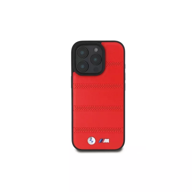 BMW M Collection Perforated and Stitched Line funda rígida para Apple iPhone 16 Pro 6,3
