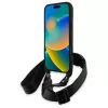 BMW M Edition Funda rígida Carbon Stripe & Strap para Apple iPhone 16 Pro Max 6,9