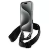 BMW BMHCP16S23PSCCG Funda rígida M Edition Carbon Stripe & Strap para iPhone 16 6,1 inch - Gris