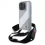 BMW M Edition Funda rígida Carbon Stripe & Strap para Apple iPhone 16 Pro 6,3 inch - Gris