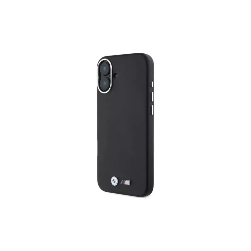 BMW M Collection Funda rígida MagSafe Smooth Full Wrapped Metal para Apple iPhone 16 - Negro