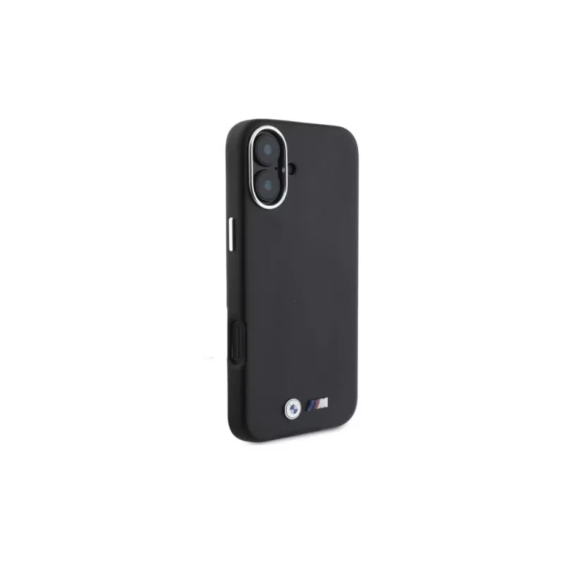 BMW M Collection Funda rígida MagSafe Smooth Full Wrapped Metal para Apple iPhone 16 - Negro