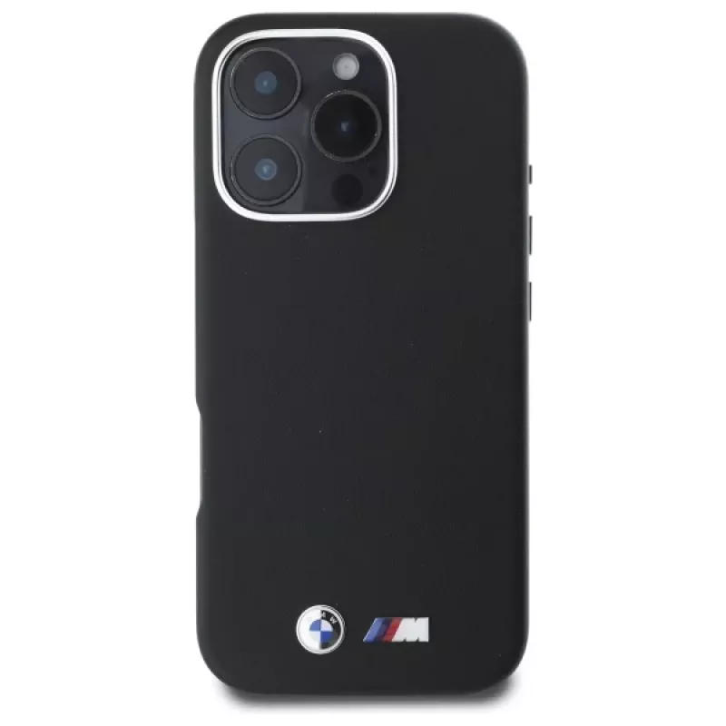 BMW M Funda rígida MagSafe Smooth Full Wrapped Metal para Apple iPhone 16 Pro Max 6,9 inch - Negro