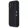 BMW BMHMP16S23SHEB Funda rígida de silicona Hexagon Blue Line MagSafe para iPhone 16 6,1