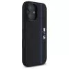 BMW BMHMP16S23SHEB Funda rígida de silicona Hexagon Blue Line MagSafe para iPhone 16 6,1