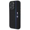 BMW BMHMP16L23SHEB iPhone 16 Pro funda rígida silicona Hexagon Blue Line MagSafe negro