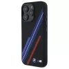 BMW BMHMP16X23SSPK Funda rígida de silicona MagSafe Random Lines para iPhone 16 Pro Max 6,9