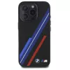 BMW BMHMP16X23SSPK Funda rígida de silicona MagSafe Random Lines para iPhone 16 Pro Max 6,9