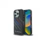 BMW Motorsport IML Random Stripes funda rígida para Apple iPhone 16 Pro 6,3