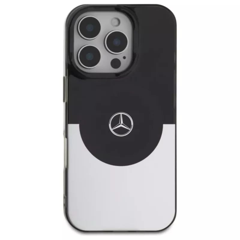 Mercedes-Benz MEHMP16L23HBIGK funda rígida doble capa bicolor MagSafe para iPhone 16 Pro 6,3