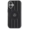 Mercedes-Benz MEHMP16S23HRSK funda rígida doble capa Crossed Lines para iPhone 16 6,1