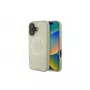Guess Saffiano Peony Classic Logo funda MagSafe para iPhone 16 (dorado)