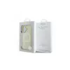 Guess Saffiano Peony Classic Logo funda MagSafe para iPhone 16 (dorado)
