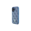 Guess GUHCP16SP4TDSCPB iPhone 16 6,1 inch azul funda rígida piel logo metálico strass Crossbody