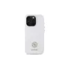 Guess GUHCP16LM4DGPH iPhone 16 Pro 6,3 inch funda de silicona blanca con logo strass 4G