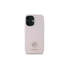 Guess GUHCP16SM4DGPP funda rígida silicona logo strass 4G para Apple iPhone 16 6,1