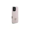 Guess GUHCP16SM4DGPP funda rígida silicona logo strass 4G para Apple iPhone 16 6,1