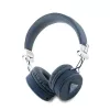 Guess Grained Classic Round Shape auriculares inalámbricos Bluetooth over-ear con ENC (azul)