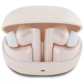 Guess Capsule Printed Logo - Auriculares Bluetooth TWS ANC & ENC + funda de carga (rosa)