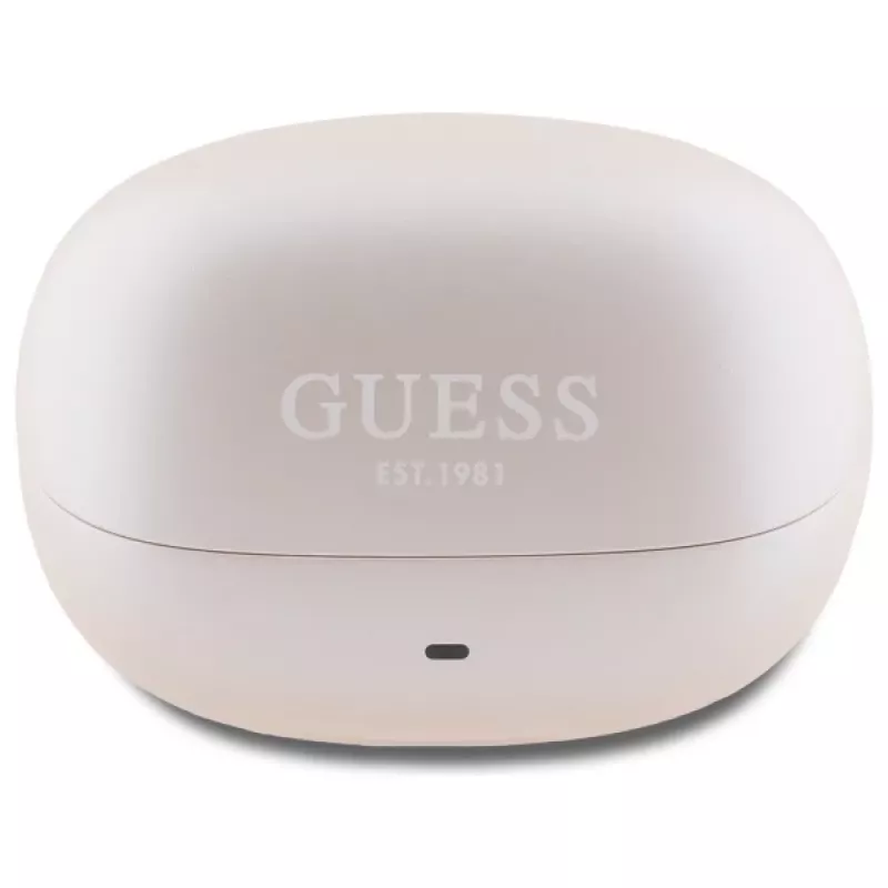 Guess Capsule Printed Logo - auriculares Bluetooth TWS ANC & ENC + estuche de carga (rosa)