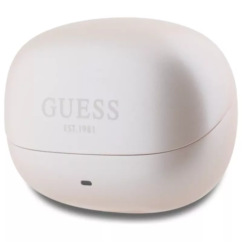 Guess Capsule Printed Logo - auriculares Bluetooth TWS ANC & ENC + estuche de carga (rosa)