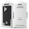 DKNY DKHMP16SPSHRPSK Funda rígida para iPhone 16 6.1 negra Repeat Pattern Stack Logo MagSafe