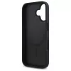 DKNY DKHMP16SPSHRPSK Funda rígida para iPhone 16 6.1 negra Repeat Pattern Stack Logo MagSafe