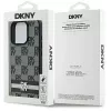 DKNY DKHCP16LPCPTSSK Funda rígida para Apple iPhone 16 Pro 6,3 pulgadas negra patrón de cuadros y rayas impresas
