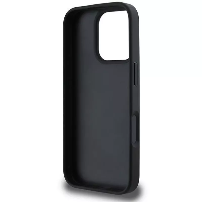 DKNY DKHCP16LPCPTSSK Funda rígida para Apple iPhone 16 Pro 6,3 pulgadas negra patrón de cuadros y rayas impresas