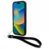 DKNY DKHCP16LPBSWSK Funda rígida negra para iPhone 16 Pro 6,3 pulgadas con correa de mano y logo Stock