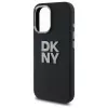 DKNY DKHCP16SSMCBSK Funda rígida para iPhone 16 6.1 Liquid Silicone Metal Logo negra
