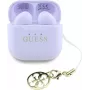Guess Glossy Effect Printed Classic Logo & Charm auriculares TWS lavanda