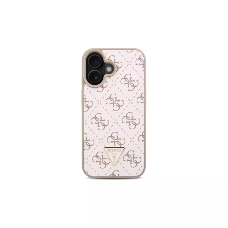 Guess GUHCP16SPG4GPH funda rígida para Apple iPhone 16 6,1 inch blanca 4G Triangle