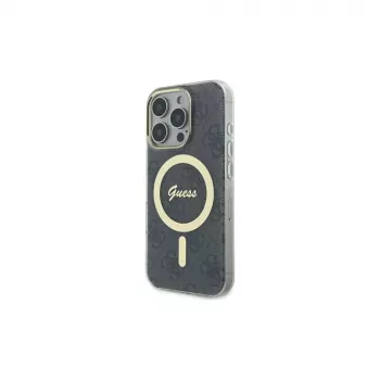 Guess GUHMP16XH4STK funda rígida para Apple iPhone 16 Pro Max 6,9 inch negro IML 4G MagSafe