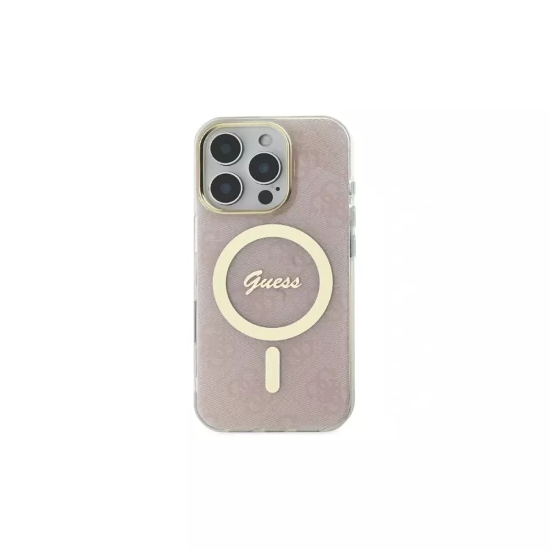 Guess GUHMP16LH4STP funda rígida IML 4G MagSafe para iPhone 16 Pro 6,3