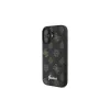 Guess Peony Script funda MagSafe para iPhone 16 Plus (negro)