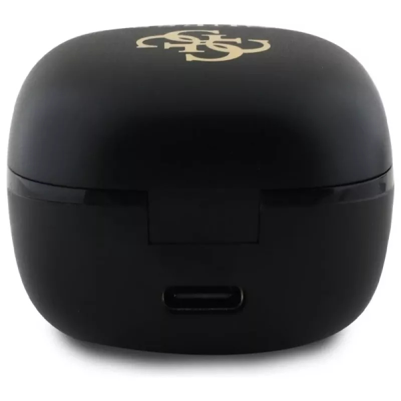Guess GUTWSJ144ESK auriculares True Wireless Stereo Bluetooth con estuche de carga, negro iridiscente 4G Printed Logo