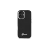 Guess GUHCP16MSMBSLK funda rígida Silicon Script Metal Logo & Frame para Apple iPhone 16 Plus 6,7