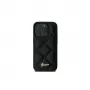 Guess GUHCP16SPSQSQSK funda rígida Quilted Metal Logo para iPhone 16 6.1 negra